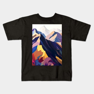 Colorful Mountains Kids T-Shirt